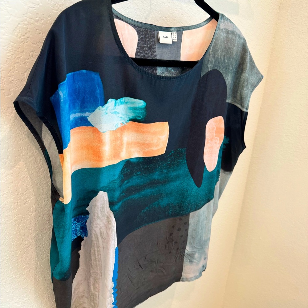ELK Silk multi colored shirt - barely worn!